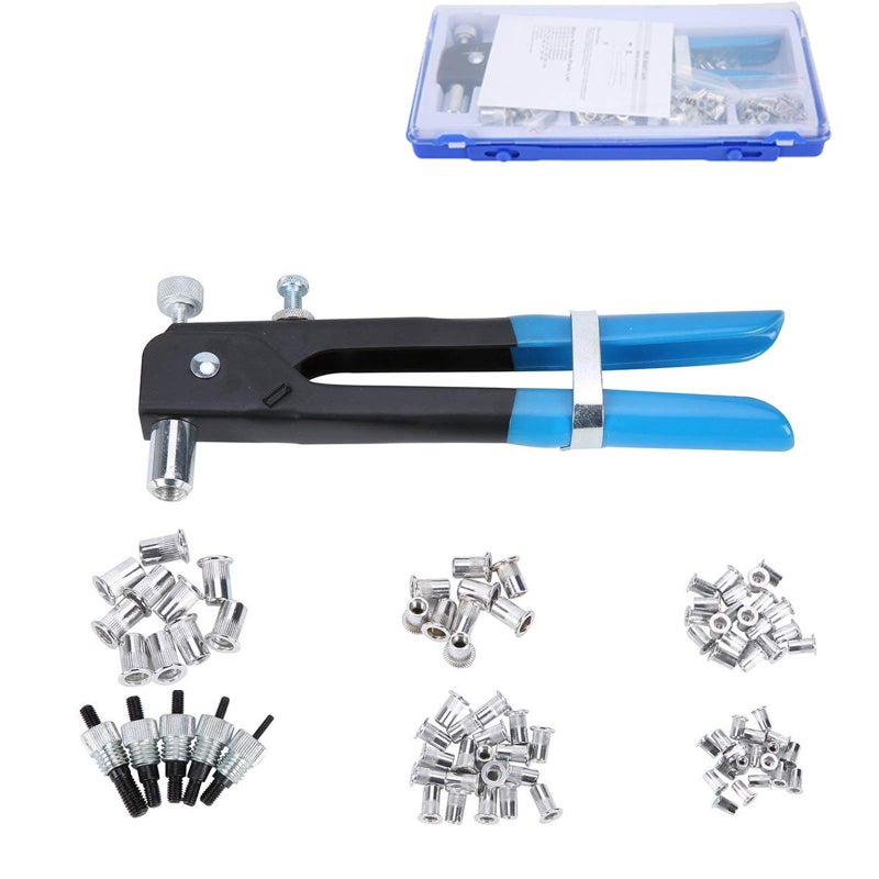 FreeTec Threaded Rivet Nut Setter Insert Tool Kit 86pcs Hand Riveter Rivnut Nutsert Riveting Set M3/M4/M5/M6/M8 - Image 1